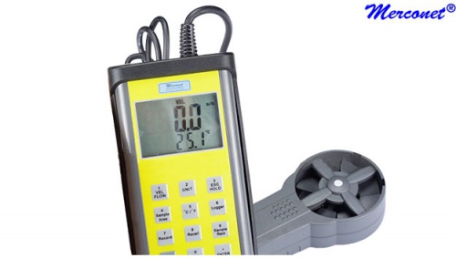 AAD1 Luchtsnelheid temperatuur & certificatie meter