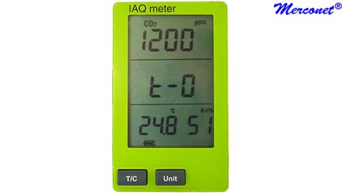 AAG3 Temperatuur, CO, vochtigheid & CO2 certificatie monitor