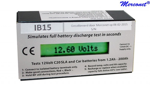 IB15 Intelligente batterijtester